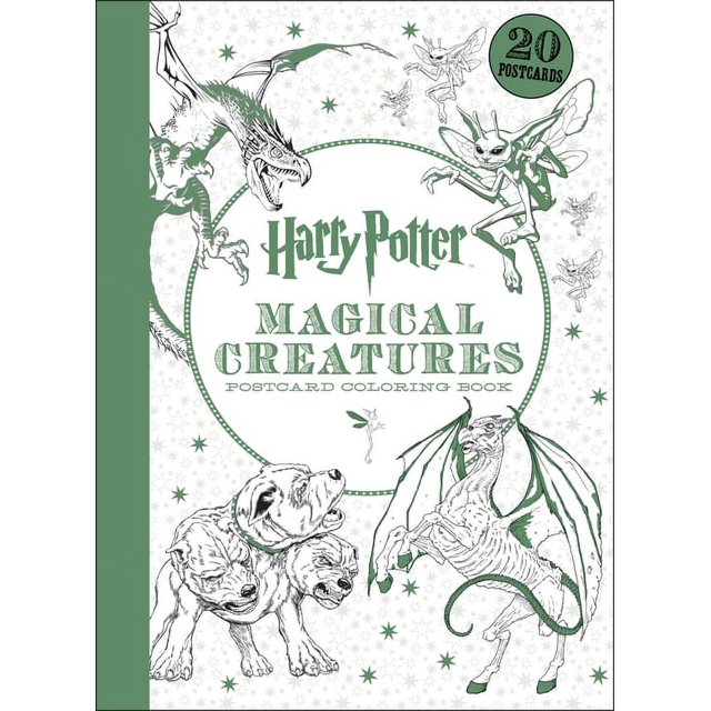 Harry Potter: Harry Potter Magical Creatures Postcard Coloring Book ...