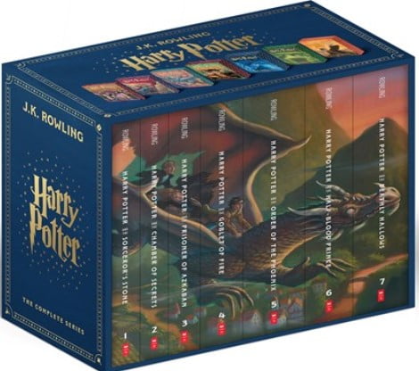 Harry Potter Paperback Box Set Books 1-7 (Deluxe Edition with Stenciled Edges) (Hardcover)