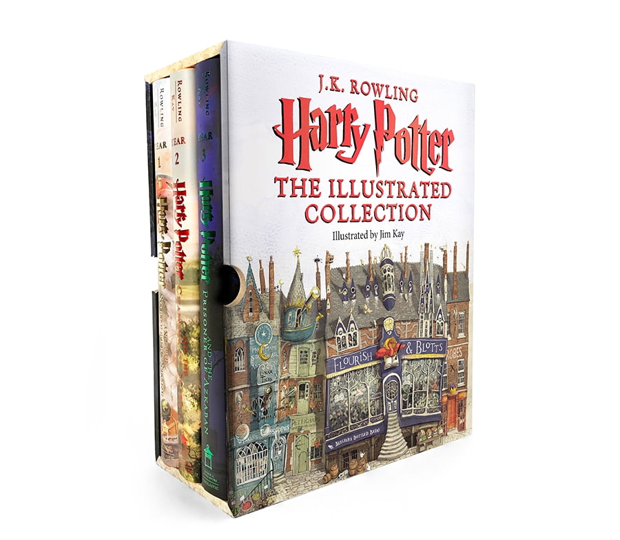 Harry Potter Illustrated Books 1-4 - Hardcover Set of 4