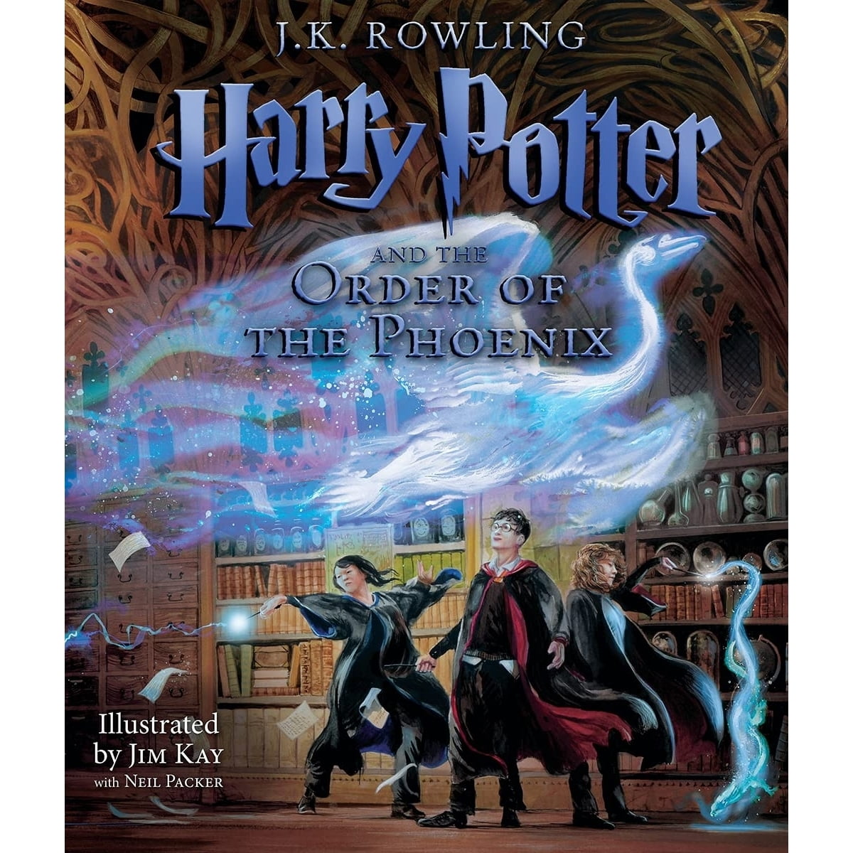 Harry Potter journal book of wizard magic book, phoenix, Potter vintage book
