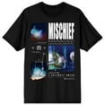 thumbnail image 1 of Harry Potter & Hedwig Mischief Managed Men's Black Graphic Tee Shirt-M, 1 of 3