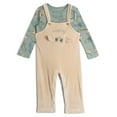 thumbnail image 1 of Harry Potter Hedwig Owl Corduroy Square Neck Ribbed Overall and T-Shirt Outfit Set Newborn to Infant, 1 of 5