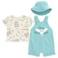 thumbnail image 1 of Harry Potter Hedwig Owl Infant Baby Boys French Terry Short Overalls T-Shirt and Hat 3 Piece Outfit Set Newborn to Infant, 1 of 5