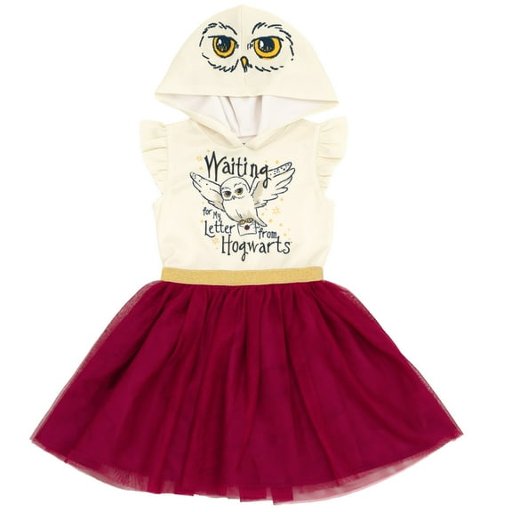 Harry Potter Hedwig Owl Little Girls Mesh Tulle Dress Little Kid to Big Kid