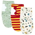 thumbnail image 1 of Harry Potter Hedwig Owl Newborn Baby Boys 3 Pack Swaddle Sacks Green / Maroon White 6-9 Months, 1 of 5