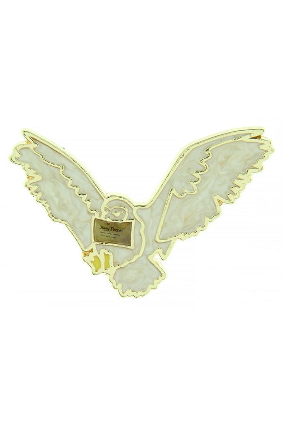 Harry Potter Hedwig Owl With Hogwarts Acceptance Letter Broche Brooch Enamel Pin