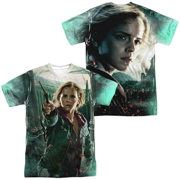 Harry Potter Hermione Final Battle (Front/Back Print) Mens Sublimation Polyester Shirt