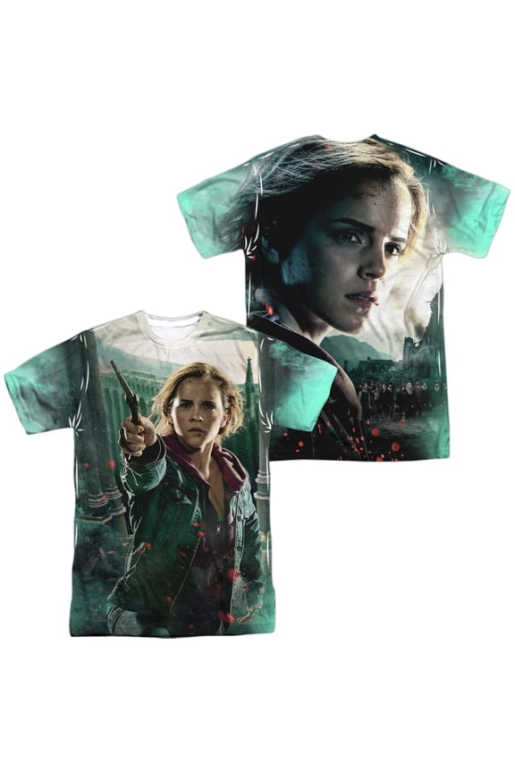 Harry Potter Hermione Final Battle (Front/Back Print) Mens Sublimation Polyester Shirt