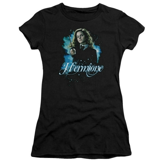 Harry Potter Hermione Ready S/S Junior Women's T-Shirt Sheer Black