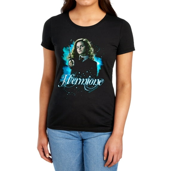 Harry Potter Hermione Ready Women's T Shirt (Medium) Black