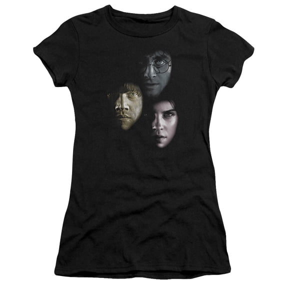Harry Potter Hero HeadS/S S Junior Women's T-Shirt Sheer Black