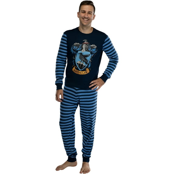 Harry Potter Hogwart's House Crest Tight Fit Adult Cotton Pajama Set