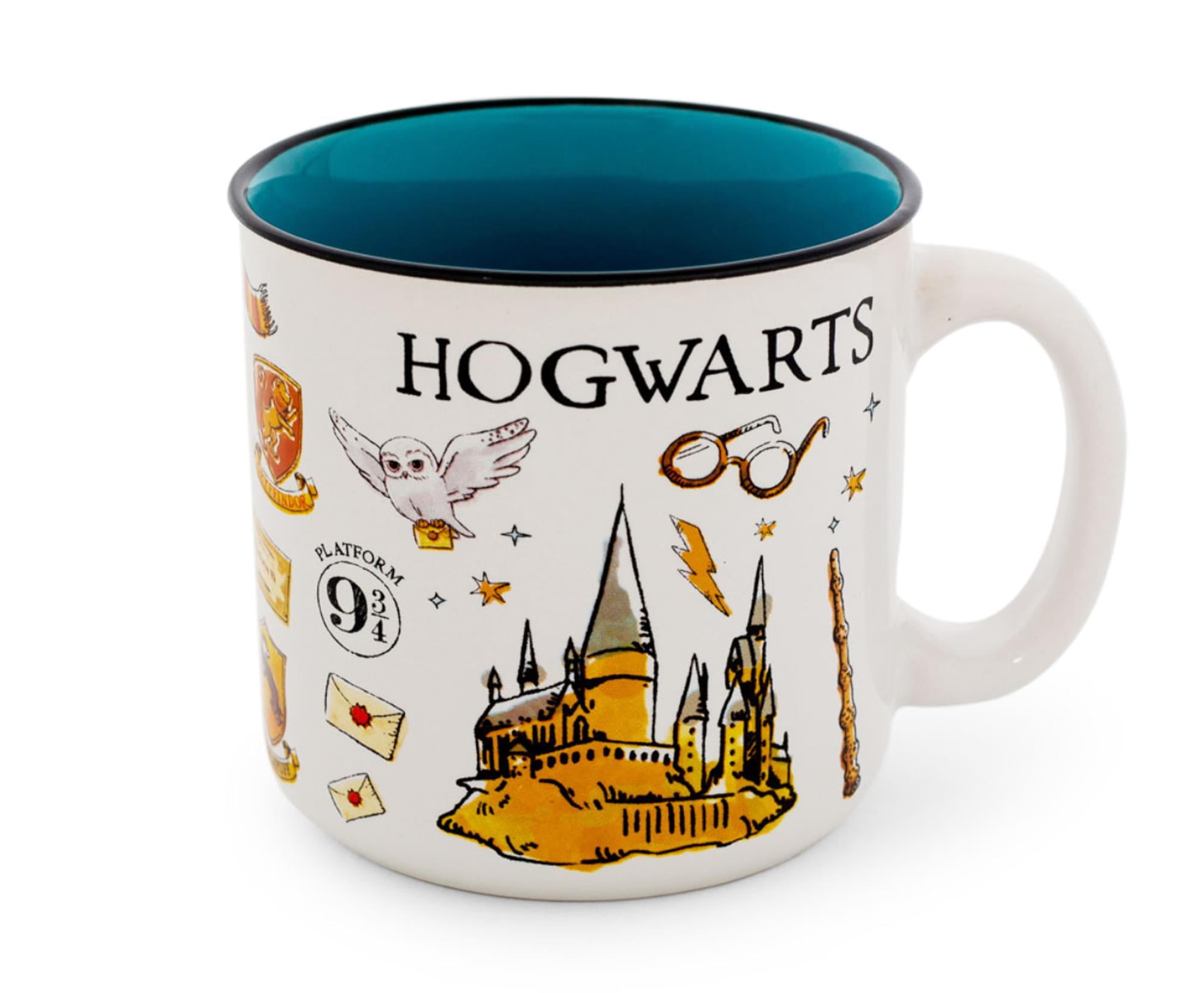 Harry Potter Hogwarts All Over Icons Destination Ceramic Camper Mug | Holds  20 Ounces - Walmart.com