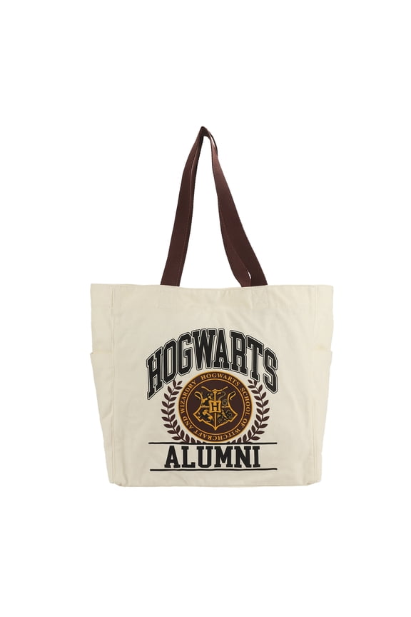 Harry Potter Hogwarts Alumni 15.5-Inch Adult Canvas Tote Bag