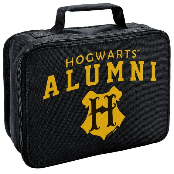 Harry Potter Hogwarts Alumni Insulated Soft Sided Lunch Box - Reusable Lunch Bag For School Office Work, BPA Free