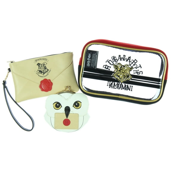 Harry Potter Hogwarts Alumni Jrs. Gift Set Makeup Case Zip Wallet & Coin Purse