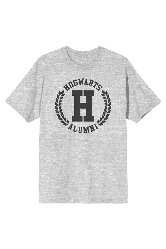 Harry Potter Hogwarts Alumni Men's Grey T-shirt-XL