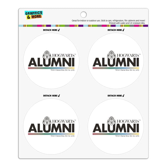 Harry Potter Hogwarts Alumni Refrigerator Fridge Locker Vinyl Circle Magnet Set