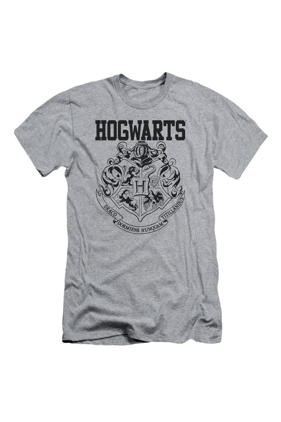 Harry Potter - Hogwarts Athletic - Premium Slim Fit Short Sleeve Shirt - Large
