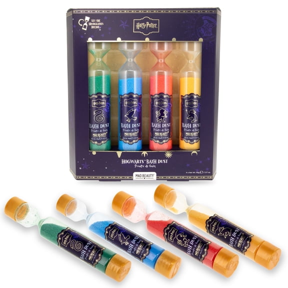 Harry Potter Hogwarts Bath Dust, 4 Timer Bottles