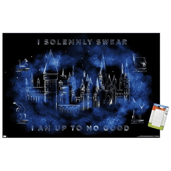 Harry Potter - Hogwarts Castle Magic Wall Poster, 14.725" x 22.375"