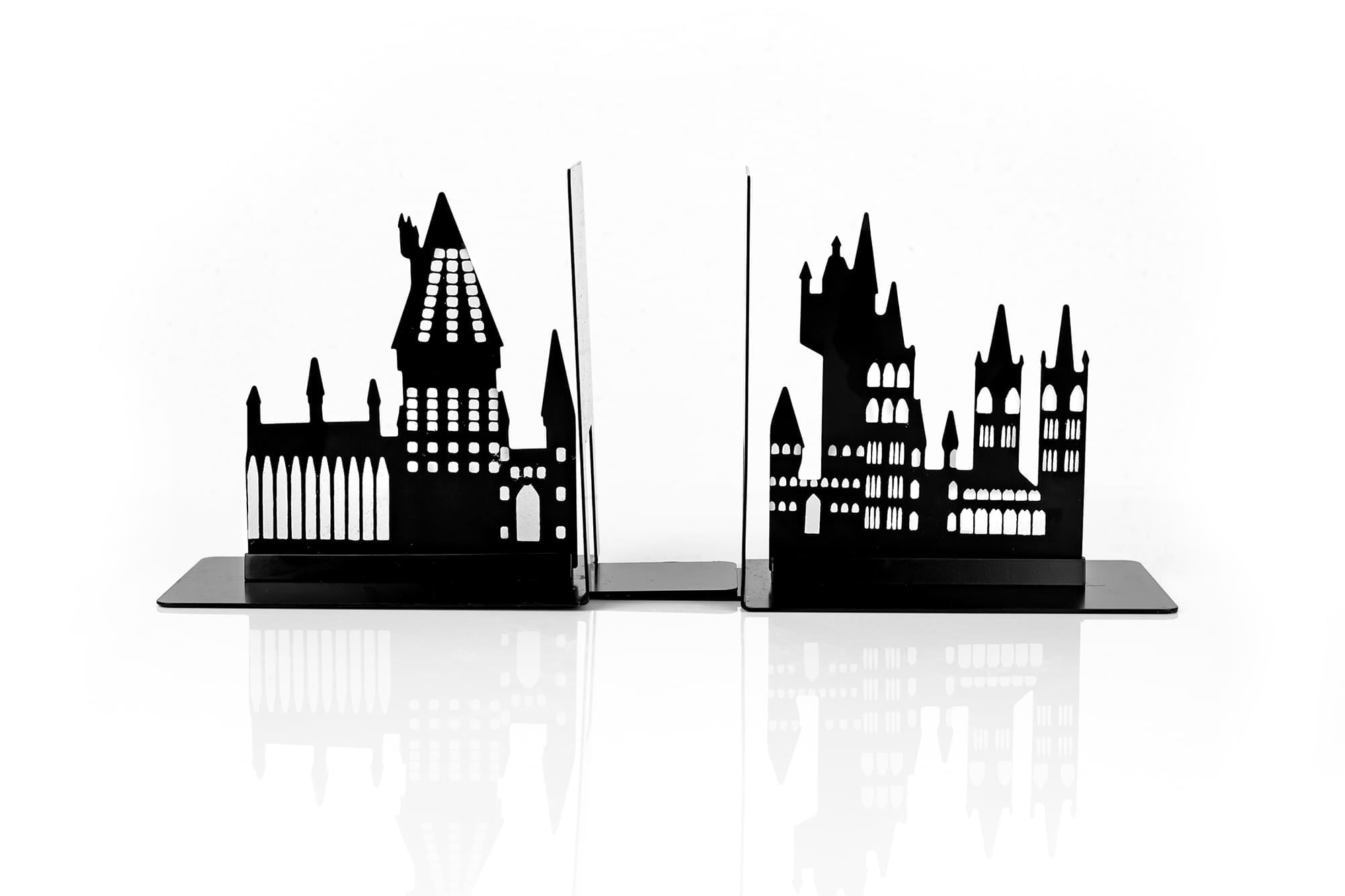 Harry Potter Hogwarts Castle Black Metal Glow-in-the-Dark Bookends