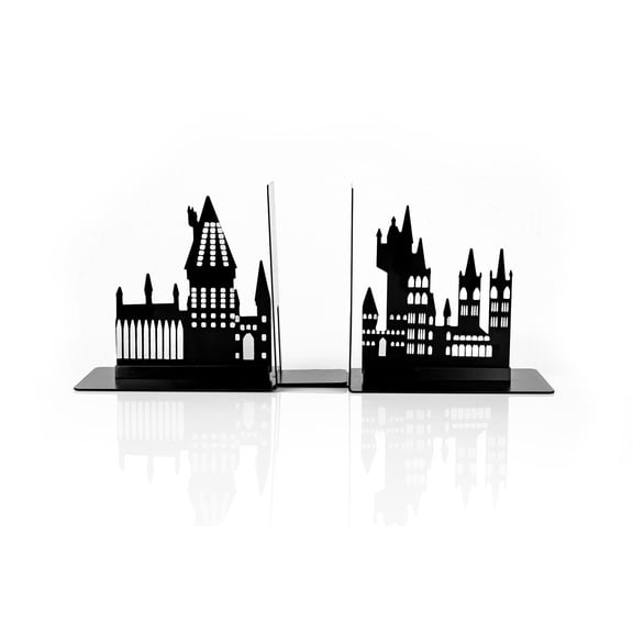 Harry Potter Hogwarts Castle Metal Bookends | Glow In The Dark Castle Design