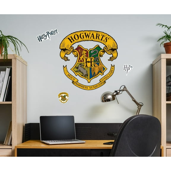 Harry Potter Hogwarts Crest Movable Vinyl DIY Wall Art Stickers Set - Walls, Windows, Doors