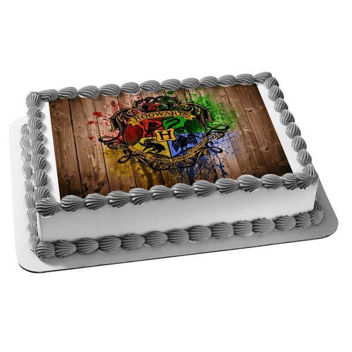 Harry Potter Slytherin Logo Crest Birthday Party Cake Topper 