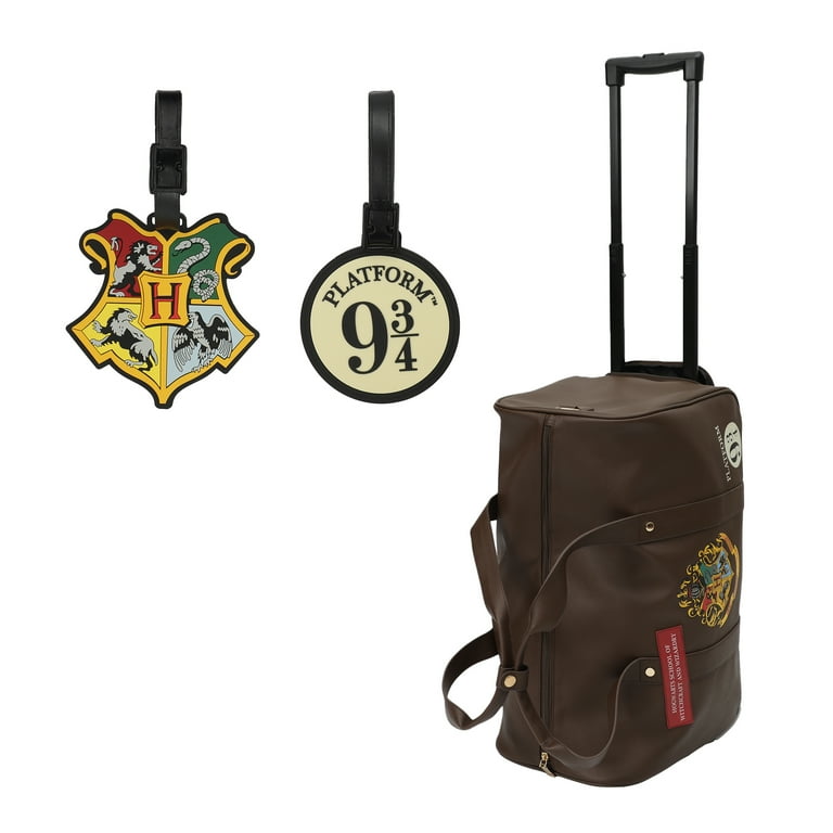 Harry Potter Hogwarts Crest Platform 9 Duffel Bag Luggage Tags Kit Walmart