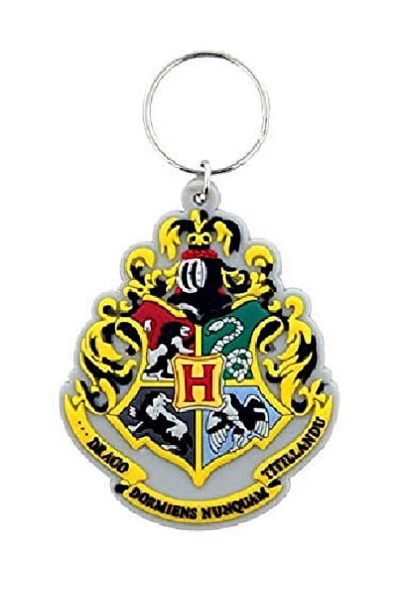 Harry Potter - Hogwarts Crest Rubber Keyring