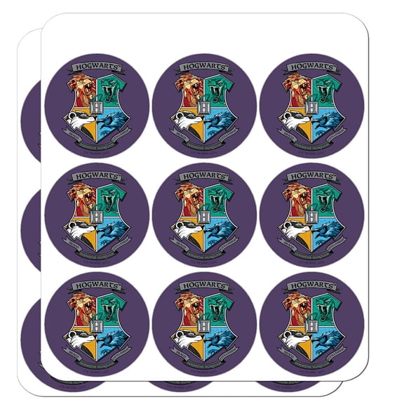 Harry Potter Hogwarts Crest Stain Glass Planner Calendar Scrapbooking Crafting Stickers