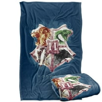 Harry Potter Hogwarts Crest Wash Silky Touch Super Soft Throw Blanket 36' x 58'