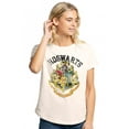 thumbnail image 1 of Harry Potter Hogwarts Crest Women's Graphic T-Shirt Rolled Sleeve Tee, 1 of 6