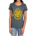 thumbnail image 1 of Harry Potter Hogwarts Crest Women's T Shirt, Charcoal, Large, 1 of 6