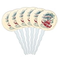 thumbnail image 1 of Harry Potter Hogwarts Express Cupcake Picks Toppers Decoration Set of 6, 1 of 7
