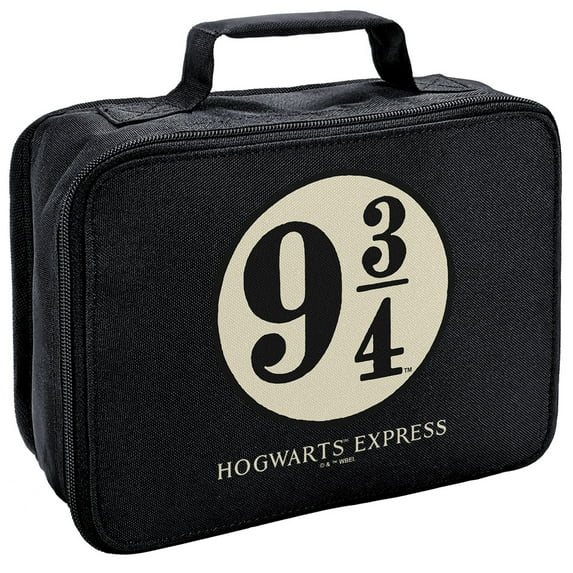 Harry Potter Hogwarts Express Tickets Insulated Soft Sided Lunch Box - Reusable Lunch Bag For School Office Work, BPA Free