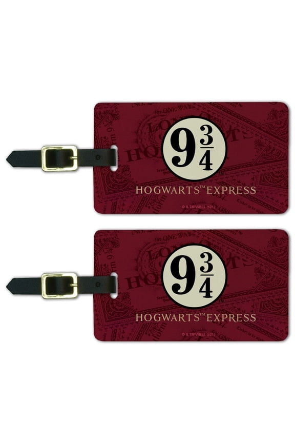 Harry Potter Hogwarts Express Tickets Luggage ID Tags Set of 2