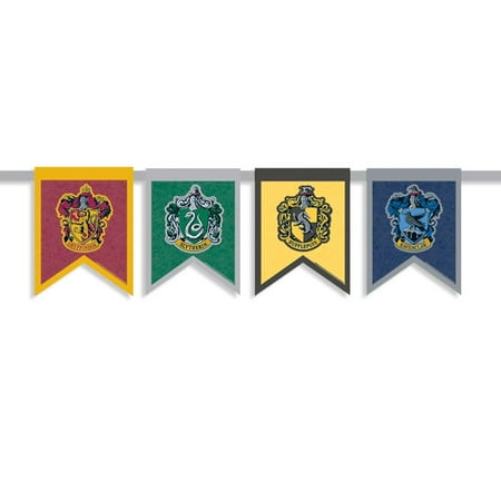 Harry Potter Hogwarts Felt Banner - 16.5" x 72" (1 Count) | Unique & Vibrant Party Décor for Potterheads