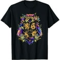 thumbnail image 1 of Harry Potter Hogwarts Floral Crest T-Shirt, Officially Licensed Apparel, 1 of 5
