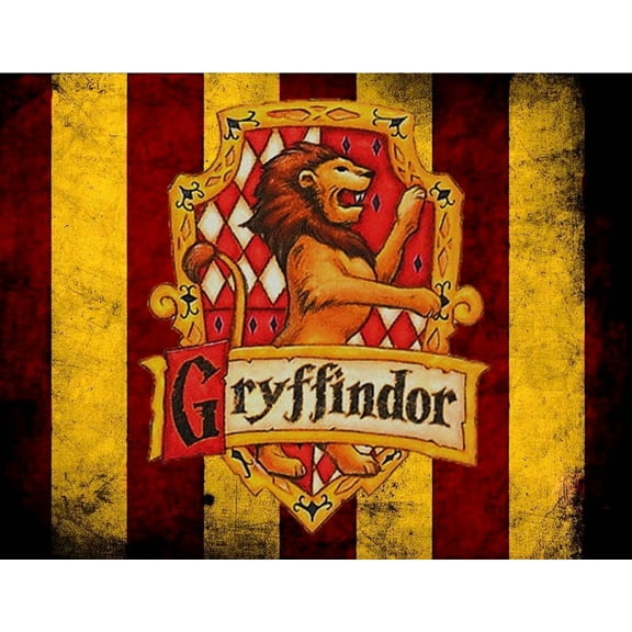 Harry Potter Hogwarts Gryffindor Crest Edible Icing Image for 1/4 sheet cake