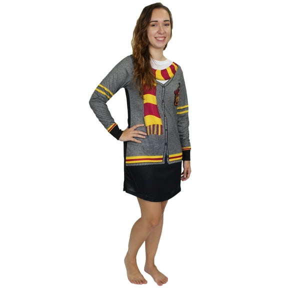 Harry Potter Hogwarts Gryffindor Women's Costume Nightgown Pajamas HP100XDL