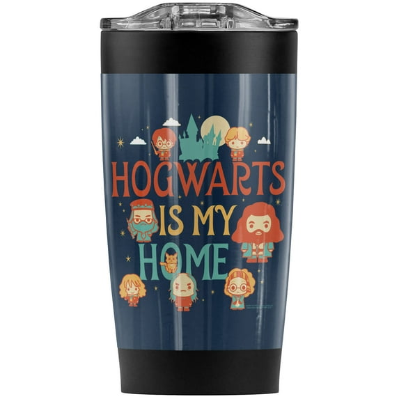 Harry Potter Hogwarts Is My Home Stainless Steel Tumbler 20 oz Coffee Travel Mug/Cup, Vacuum Insulated & Double Wall with Leakproof Sliding Lid | Great for Hot Drinks and Cold Beverages