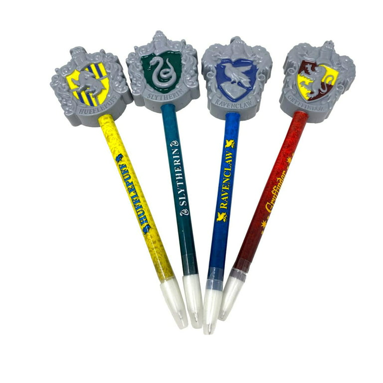 Harry Potter Hogwarts House Crest Molded Topper Pen Set
