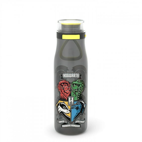 Harry Potter Hogwarts House Crests 25 oz. Flip Top Water Bottle