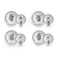 thumbnail image 1 of Robe Factory LLC Harry Potter Hogwarts House Logos 16-Piece Dinnerware Set | Ceramic Dish Set, 1 of 7