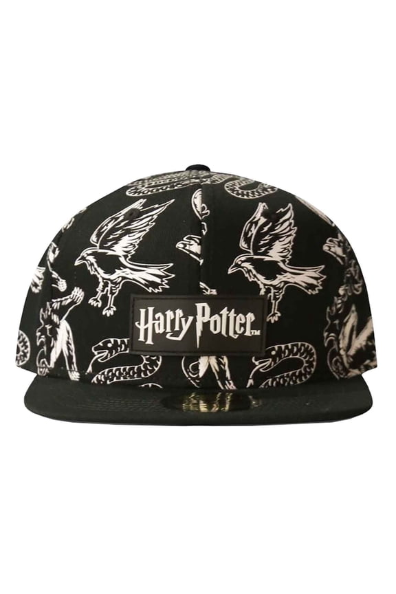 Harry Potter Baseball Cap House emblems 3D Embroidery Official Black Snapback