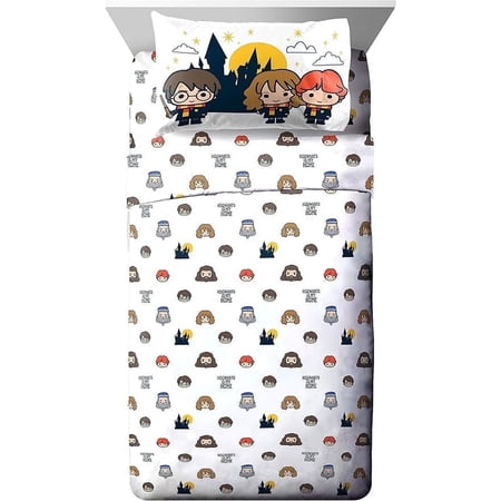 Harry Potter Hogwarts Is My Home 4 Piece Full Size Bed Sheets Set - Magical Bedding Décor