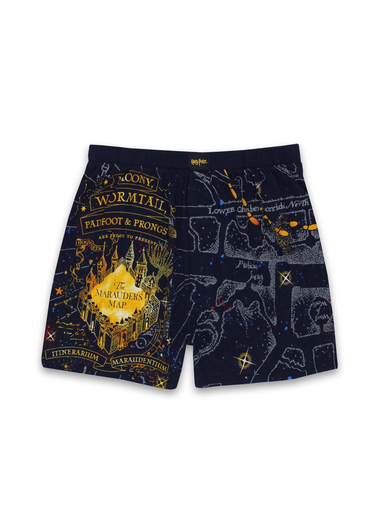 Harry Potter Hogwarts Marauders Map Men's Boxer Shorts Underwear 17HP173MBX