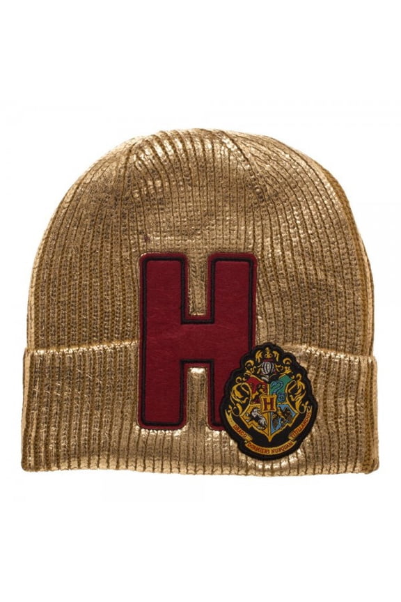 Hogwarts Metallic Acrylic Coated Beanie Hat